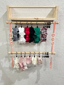 Headband and Bow Holder- Nursey Wood Shelf