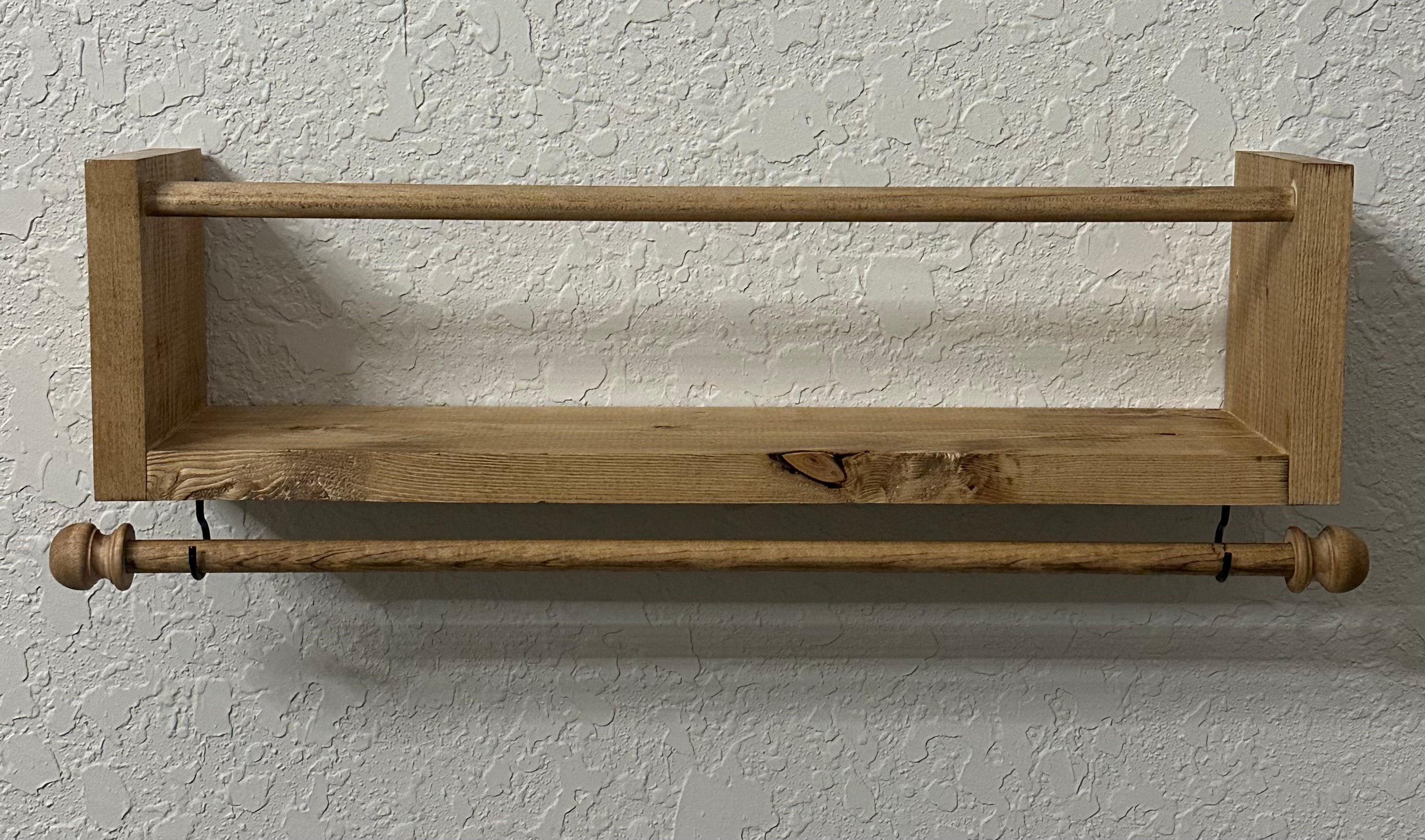 Headband and Bow Holder- Nursey Wood Shelf