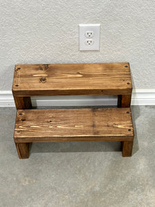 Wooden Step Stools for Adults and Kids: Heavy-Duty Design- Custom Made