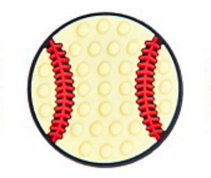 Baseball - Pop It Shoe Charm